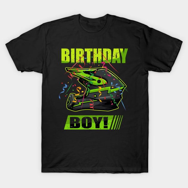 Birthday Boy MX Dirt Bike Motocross tee T-Shirt by hadlamcom